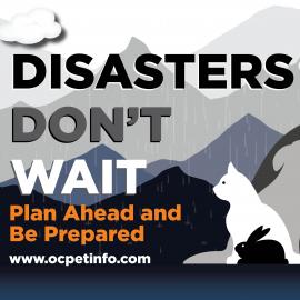 Disasters Don't Wait. Be prepared.