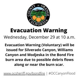 Evacuation Warning