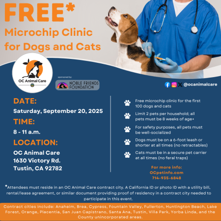 Free Microchip Clinic Flyer_9.20.25