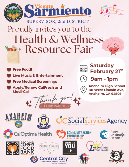 Health and Wellness Resource Fair held on 2.21.26