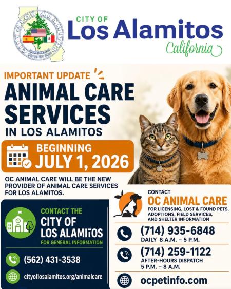 Los Alamitos Joins OC Animal Care on 7.1.26